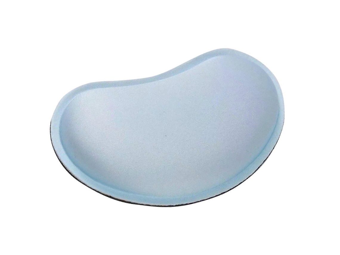 Cómodo reposamuñecas para ratón, ideal para oficinistas y jugadores. Almohadilla de espuma viscoelástica azul claro. Chennnls