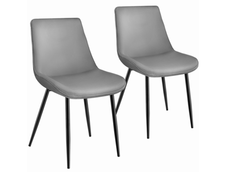 2 sillas de comedor Monroe aterciopeladas TECTAKE 59 x 48 x 82.5 cm