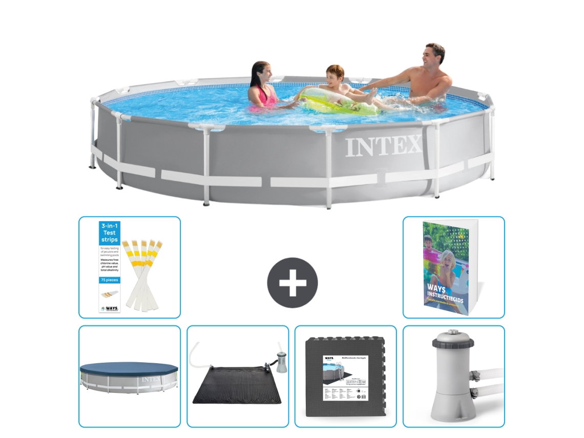 Intex Piscina Prism Frame Redonda - 366x76 Cm - 7-peças S21