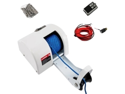 Cabrestante de ancla eléctrico para barco, capacidad de 45 lb, control remoto, color blanco OEM