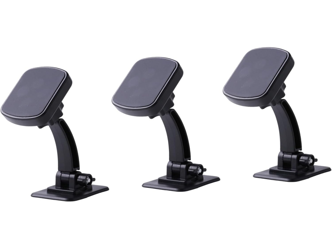 Conjunto De 3 Suportes Para Celular Para Carro, Em Material Abs Polido.