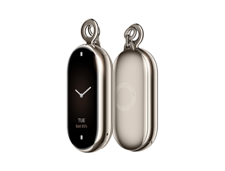 Original para Xiaomi Mi Band 8 Colgante de Metal + Collar de Reloj de Cuero