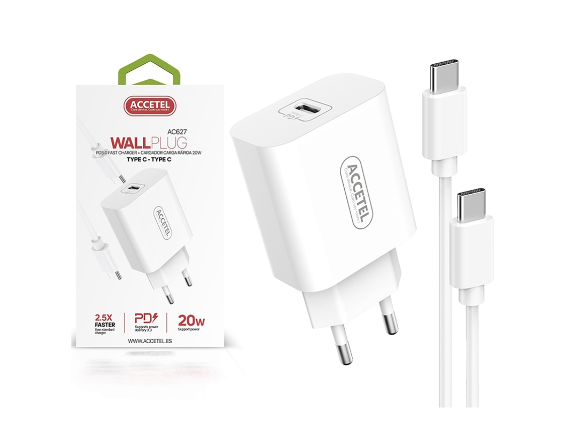 Kit Cargador GANDY para Samsung Galaxy A34 5G Blanco