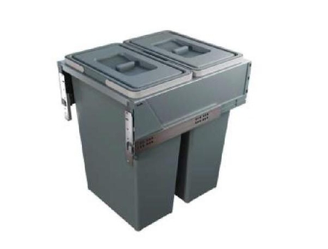 Cubo basura block 2.0 m450 2x35l. antrac