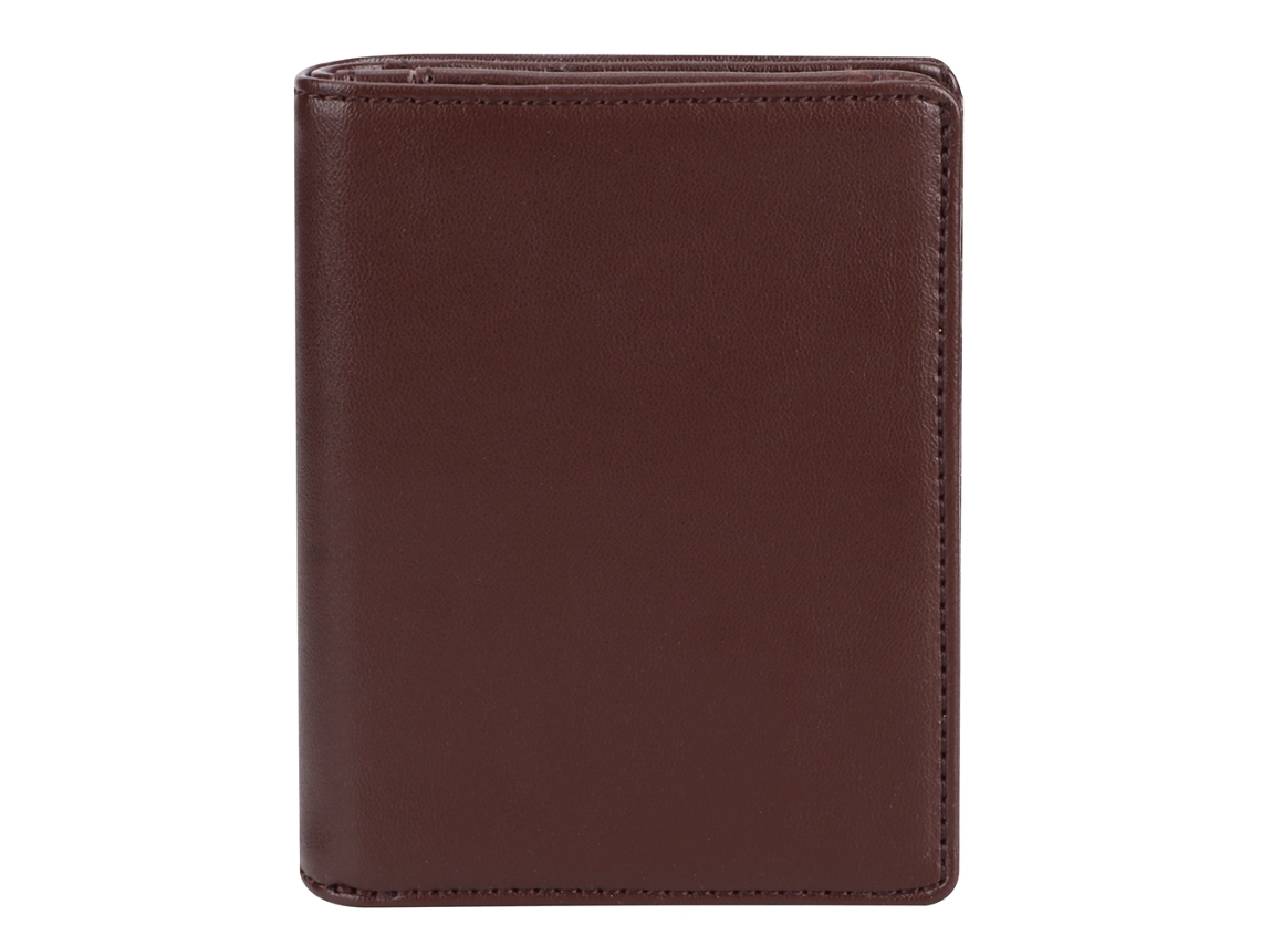 Cartera Para Hombre De Piel De Vacuno, Antirrobo Rfid, Portátil, Moderna, Estilo Ejecutivo, Marrón.