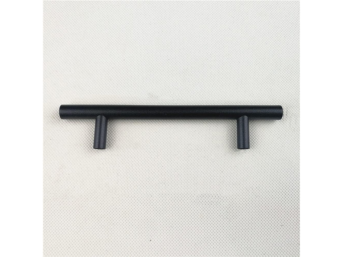 Puerta De Acero Inoxidable 10 16 256 Mm Tirador De Armario Cuadrado Negro Mate