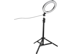 Luz Led Regulable Para Selfies De 20 Cm Con Trípode Y Soporte Para Teléfono – Alimentada Por