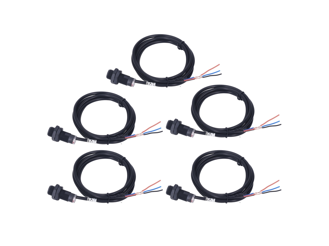 5 Unidades De Sensor De Efecto Hall Npn Normalmente Abierto De 10 Mm, Interruptor De Proximidad, Cc 5-30 V