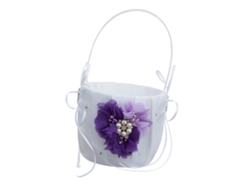 Cesta de flores para niña violeta