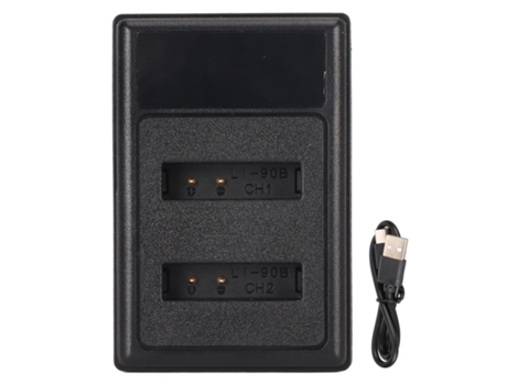 Cargador de batería para cámara USB Dual para batería Li 90B DB110 para cámara Olympus TG5 TG4 SP100 TG3 SH 1 SH2 SH3 SH50 SH60 ZMDECQNA