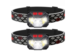 Led Rechargeable Headlamp 2-Pack Waterproof Flashlight Motion Sensor Control Head Lamp 1000 Lumen Bright 30 Hours Runtime Usb Headlight For GERTIZ 