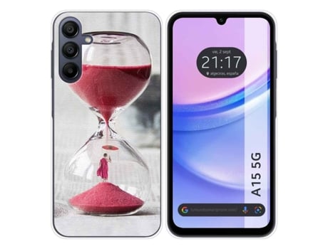 Funda Silicona para Samsung Galaxy A15 diseño Reloj Dibujos TUMUNDOSMARTPHONE