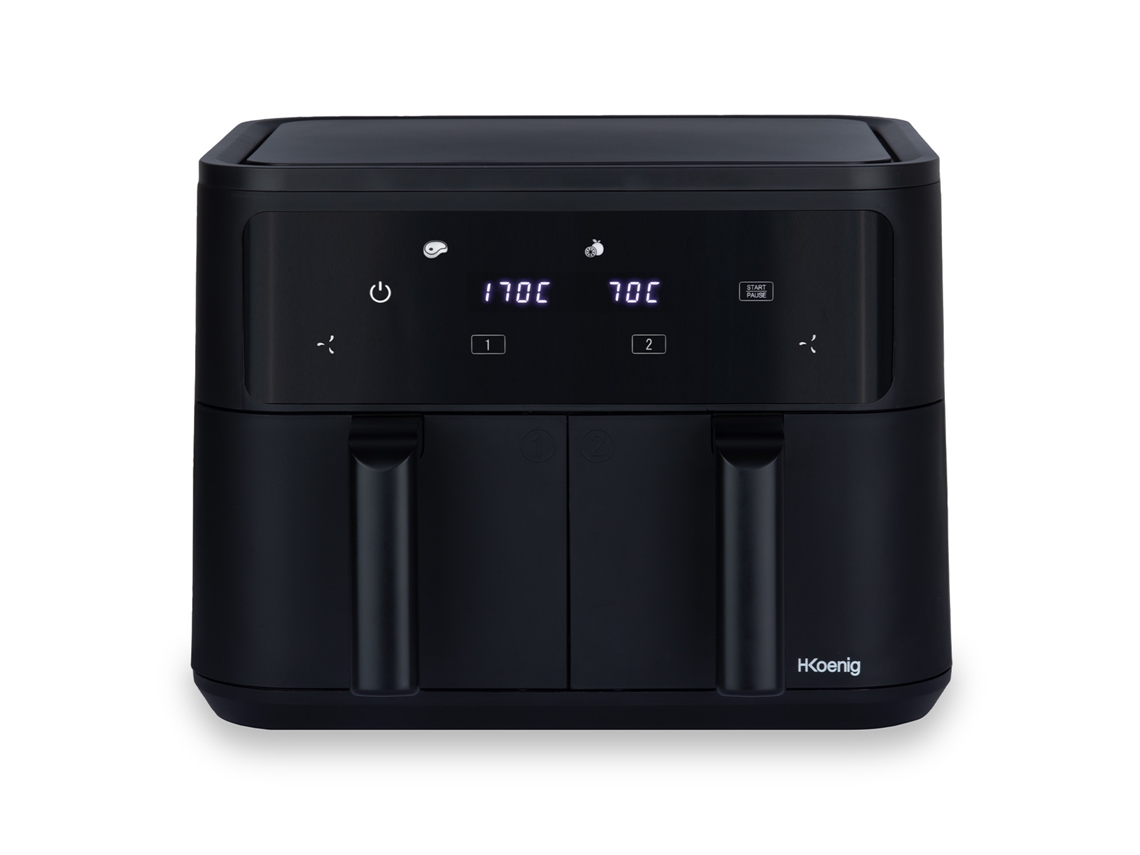 Freidora de aire FRY900 H.Koenig 2x4,5L, 8 programas, 2400W