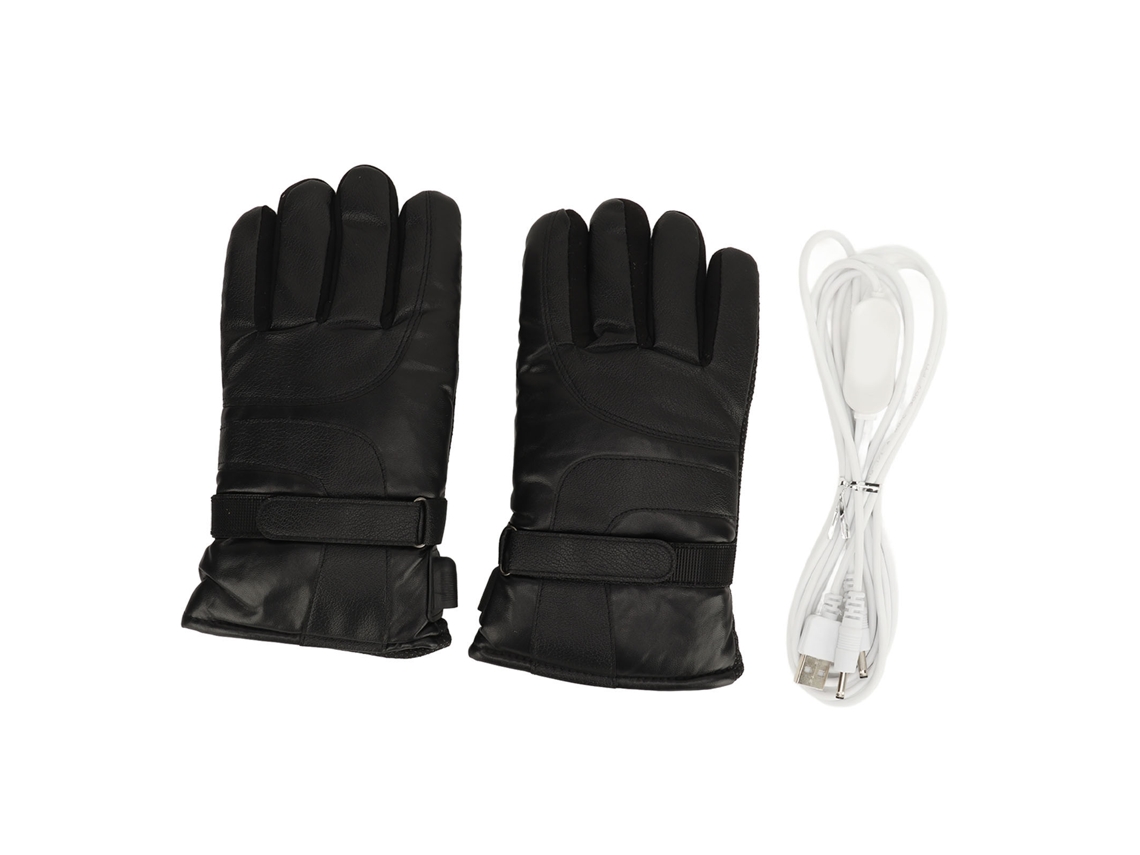Guantes Tácticos Impermeables De Malla De Cuero Pu Con Calefacción Usb De 5 V Para Motociclismo, Esquí, Ciclismo E Invierno.