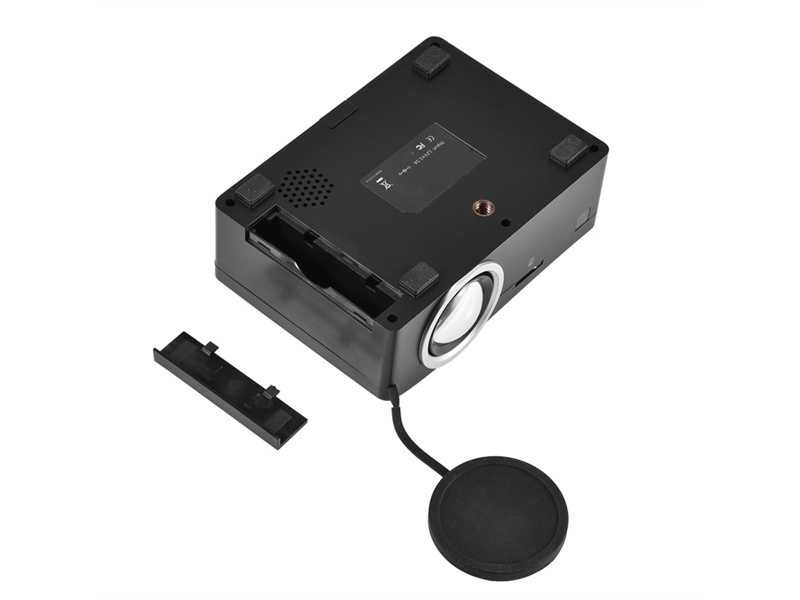Miniproyector Led Portátil Con Refrigerador, Reproductor Multimedia Hdmi Hd, Cine En Casa, Negro.