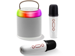 Máquina de karaoke portátil más nueva con altavoz Bluetooth de mano y 2 micrófonos inalámbricos para niños y adultos. Regalos de cumpleaños. Yizhood.