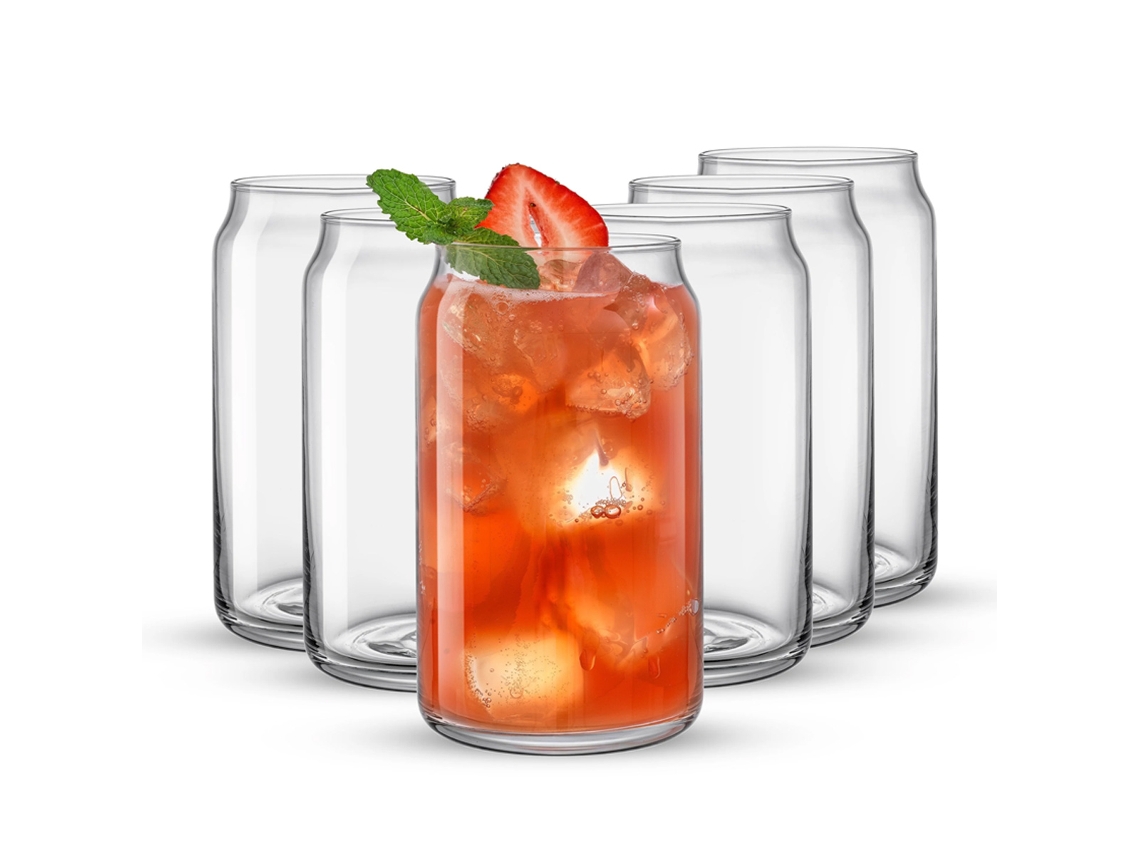Juego de 6 vasos de lata clásicos Joyjolt, nuevos en caja