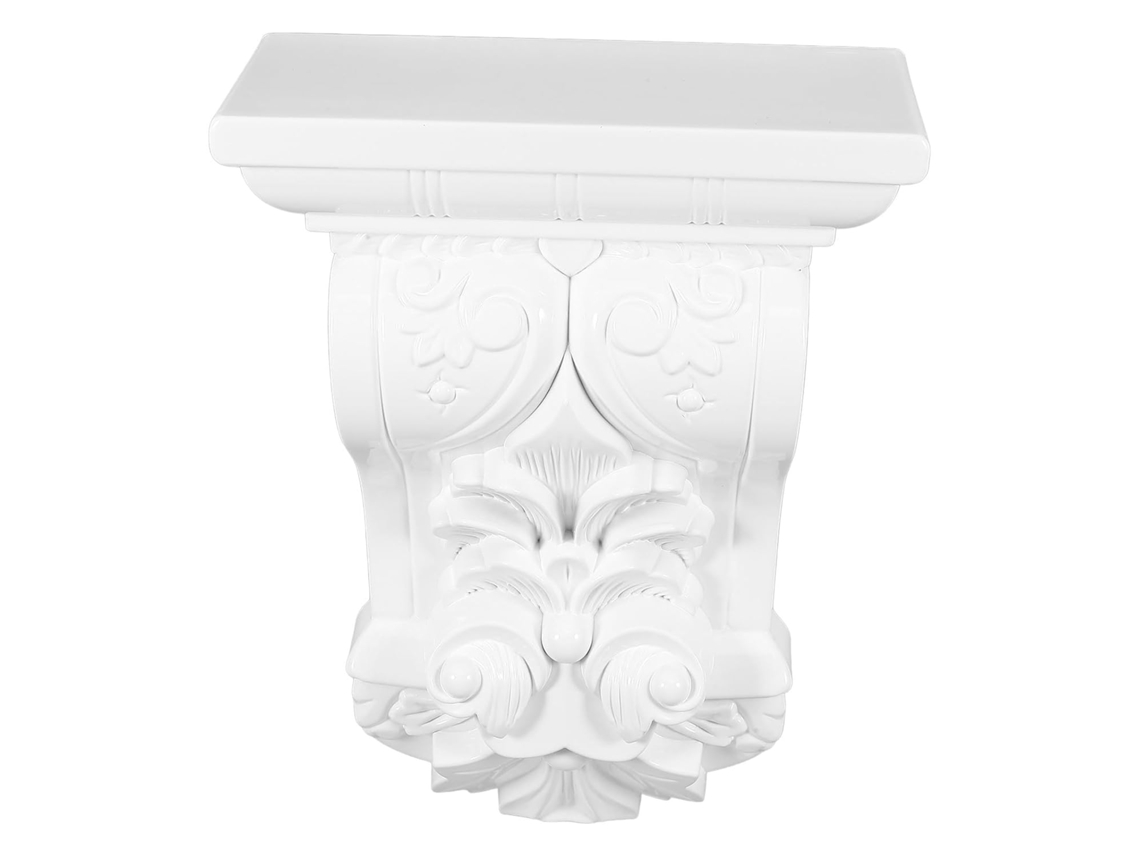 Medallón De Lámpara De Techo Blanco De Ps Talla Calada Intrincada Estilo Europeo Elegante Para Decoración Versátil En