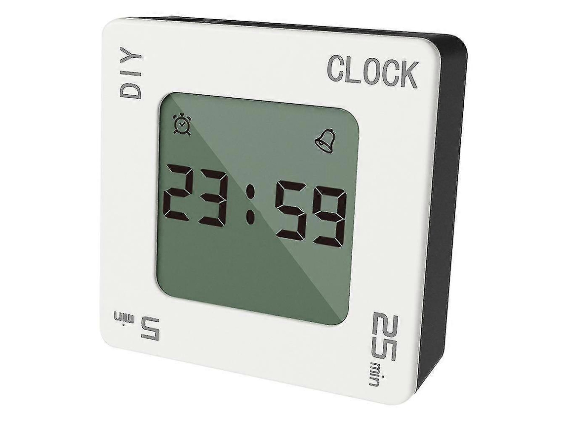 Despertador compacto con vibración y temporizador: personalizable, portátil, duradero e ideal para usar en la oficina, el aula y el hogar.