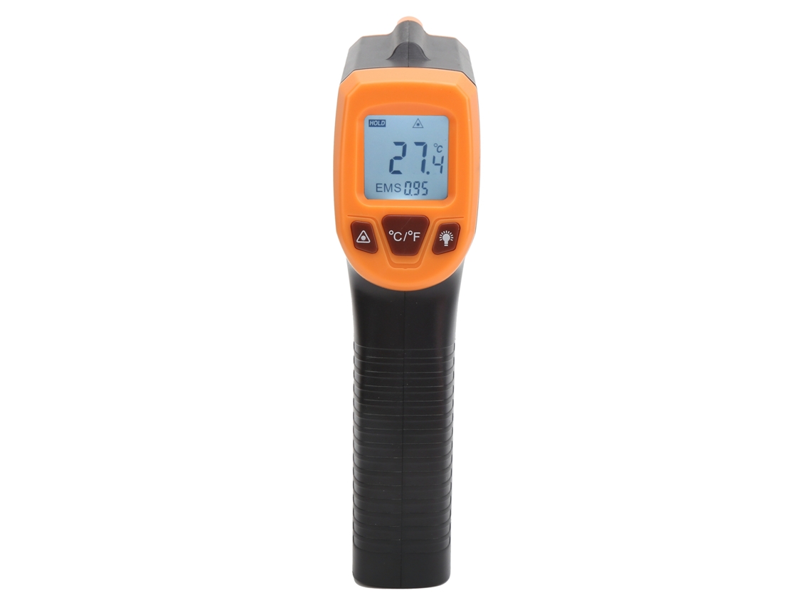 Pistola De Medida De Temperatura Infrarroja Con Pantalla Lcd Termómetro Industrial Gm320s Naranja