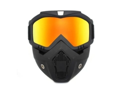 Gafas De Moto Todoterreno A Prueba De Viento Con Visera Uv Extraíble, Negras, Ajustables Para Ciclismo Al Aire Libre.