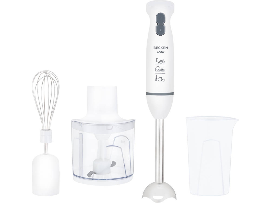 Batidora de Mano + Accesorios BECKEN BHB4577 (600 W - Blanco)