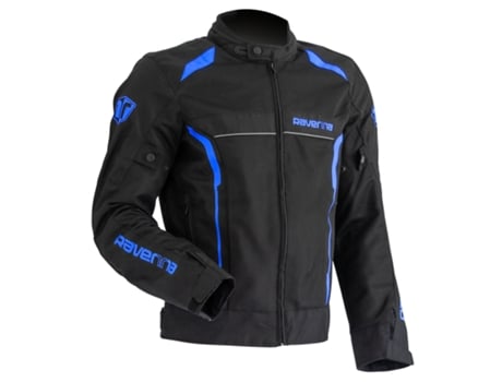 Chaqueta de Motociclismo RAVENNA 1040 Verano Summer Short Negro Azul (M)