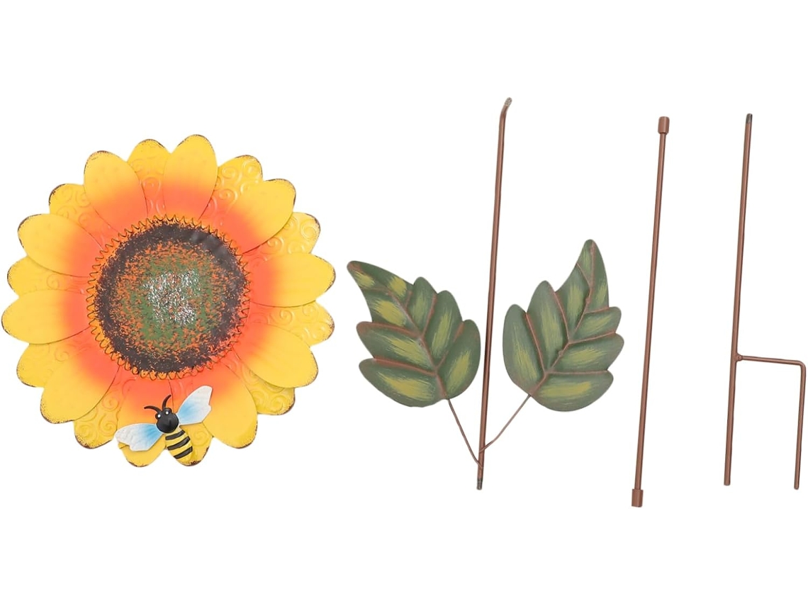 Ramita De Girasol Cortada, Estaca Decorativa Para Césped, Adornos De Girasol