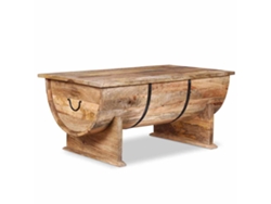 Mesita De Cafe VIDAXL Marrón Madera (88x50x40 cm)