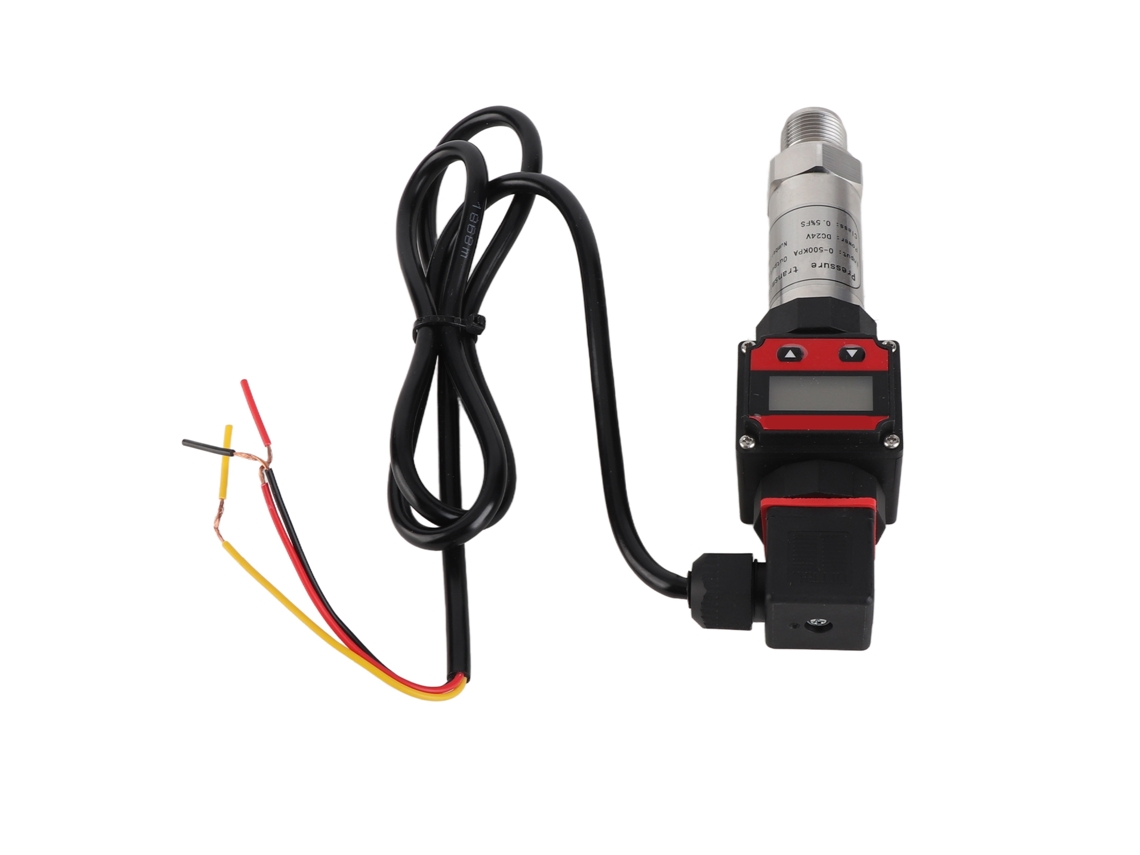 2026-sensor De Presión De Aleación De Aluminio Con Pantalla Lcd Transmisor Digital 0-10v Dc24v 0-500kpa