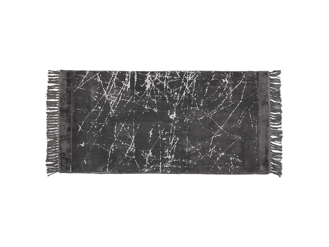 Alfombra de pelo corto BELIANI Hanli de Viscosa Gris 80x150