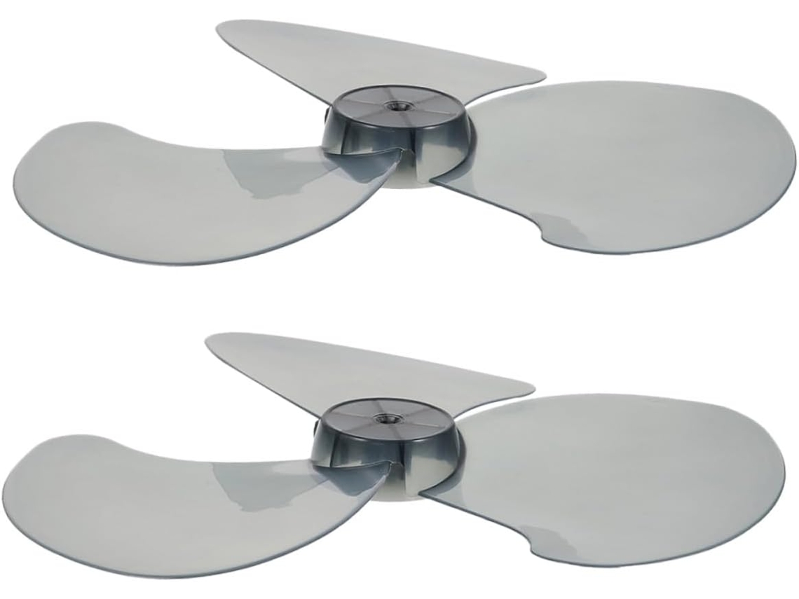 16 3 2 Aspas De Ventilador Universales Pulgadas Plástico Negro Transparente