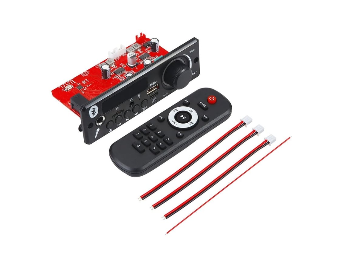 Reproductor De Audio Para Coche De 12 V, Módulo Mp3, Radio Fm, Tf, Usb, Grabación, Micrófono (a)