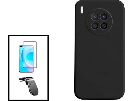 Kit Carcasa + Protector de Pantalla + Soporte Honor 50 Lite GIFT4ME Negro