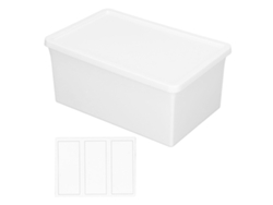 Caja De Almacenamiento De Escritorio De Plástico Multifunción Estanca Con Tapa Para Hogar Y Escritorio