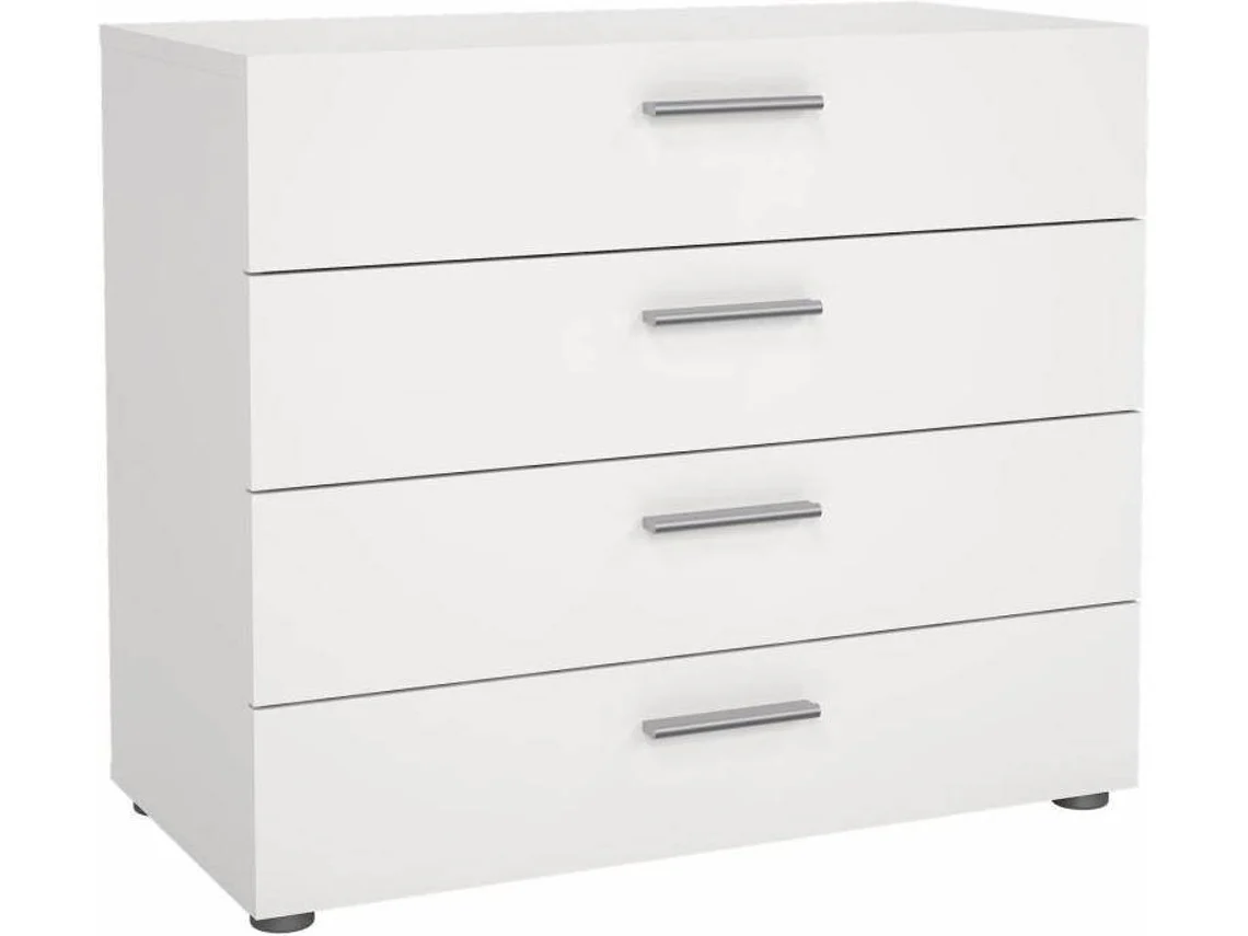 Cómoda TVILUM Porto 4 Cajones (Blanco - 80,2x40,25x68,1cm)