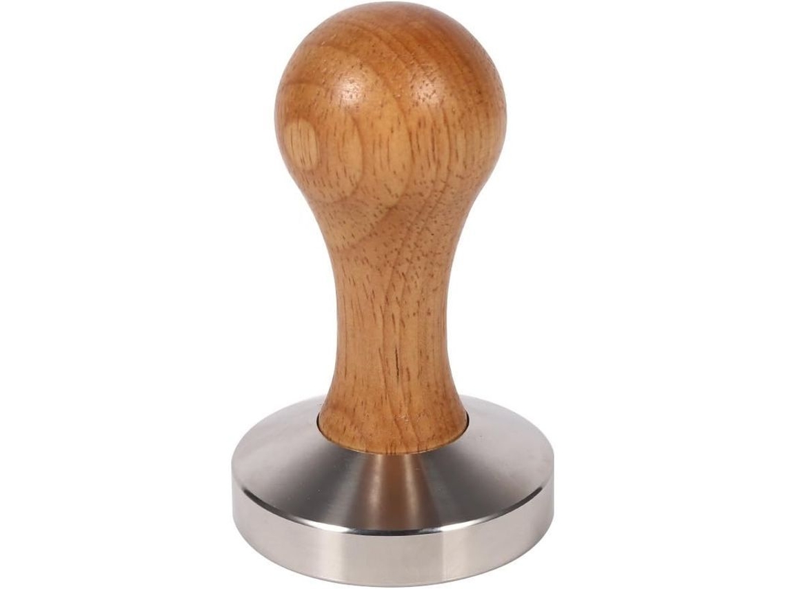 2026-tamper De Café De Acero Inoxidable Con Mango De Madera Base 57.5mm Para Espresso 2025