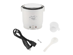 Arroz Elétrico Portátil Multifuncional 1l 12v 100w Para Carros E Lar Com Vaporizador Branco