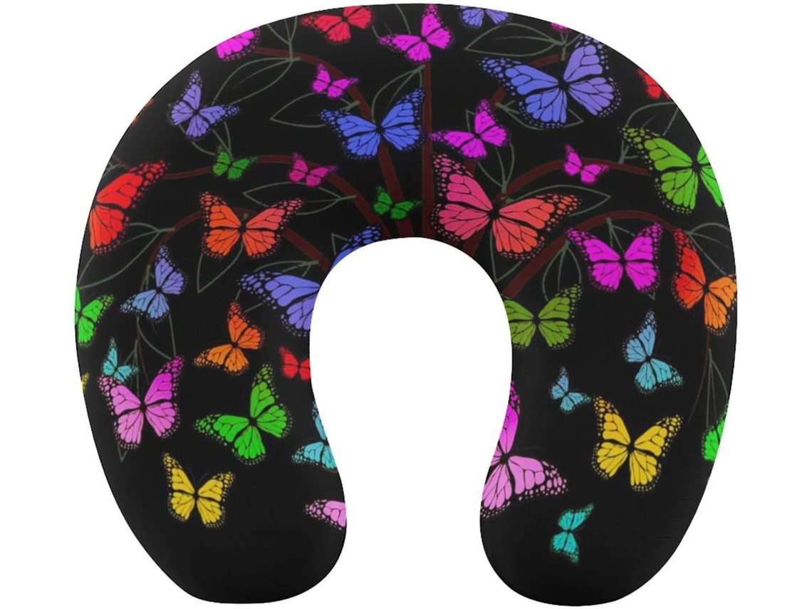 Almohada Viaje Forma Mariposa Espuma Viscoelástica Viscoelástica Fácil Relajación Cómodos Familia.brfácil