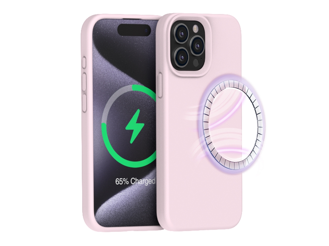 (morado (magnético), Iphone 14) Funda Para Iphone, Silicona Líquida, Magnética.