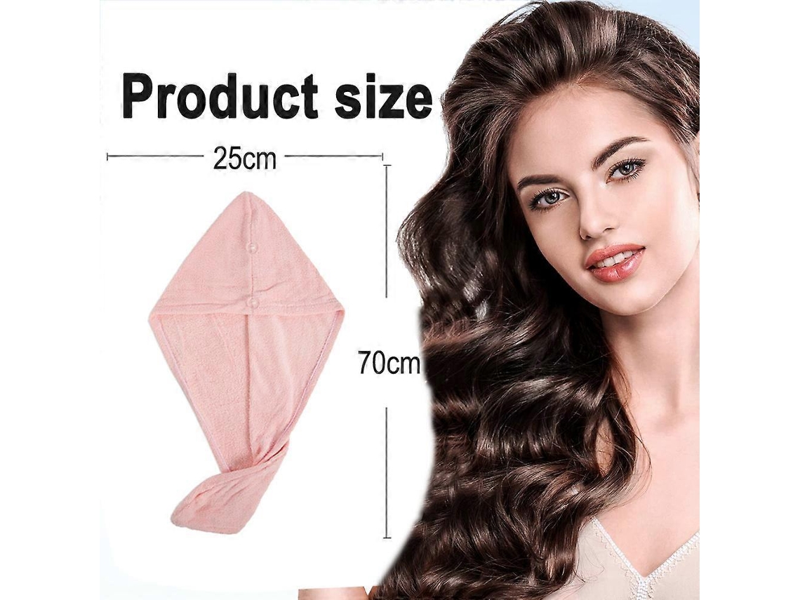 Toallas para el cabello estilo turbante, toallas más gruesas para secar el cabello, toallas de secado rápido para cabello mojado. Rosewell