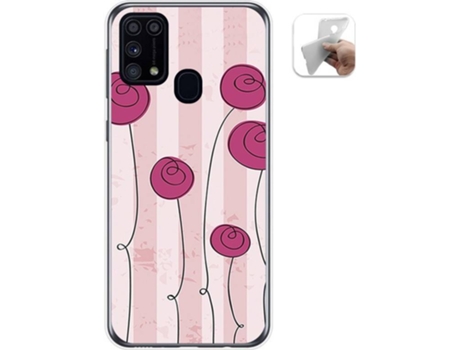Carcasa Samsung Galaxy M31 TUMUNDOSMARTPHONE Flores Vintage Multicolor
