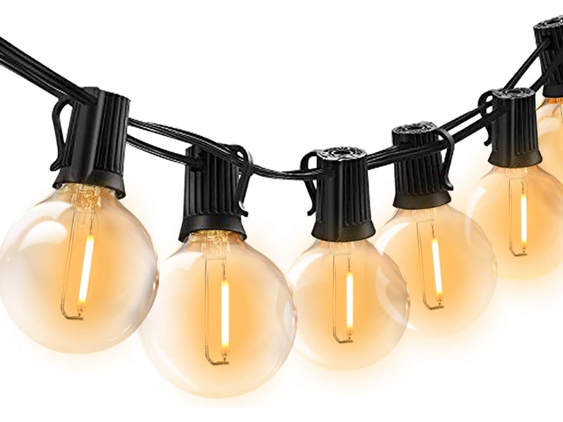 Guirnalda De Luces G40 Para Uso Interior/exterior, 25 Bombillas Para Jardín, Patio O Boda En Navidad*.