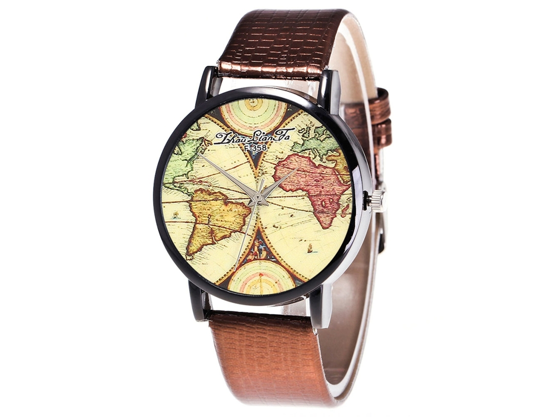 Reloj De Pulsera Analógico De Cuarzo Para Mujer Con Correa De Pu, Estilo Elegante, Regalo Ideal Para Amantes Del Café.