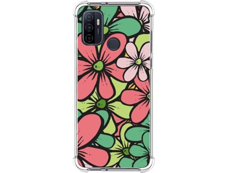 Carcasa Oppo A53 TUMUNDOSMARTPHONE Dibujos Antigolpes Flores 02 Multicolor