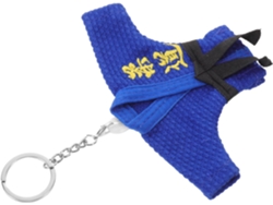 Llavero Azul Con Uniforme De Judo Y Bordado Dorado, Mini Colgante De Artes Marciales Para Aficionados, Accesorio