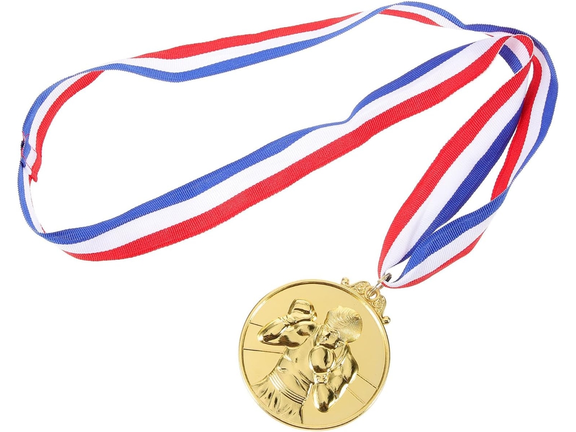 Juego de 5 medallas de competición en aleación de metal.