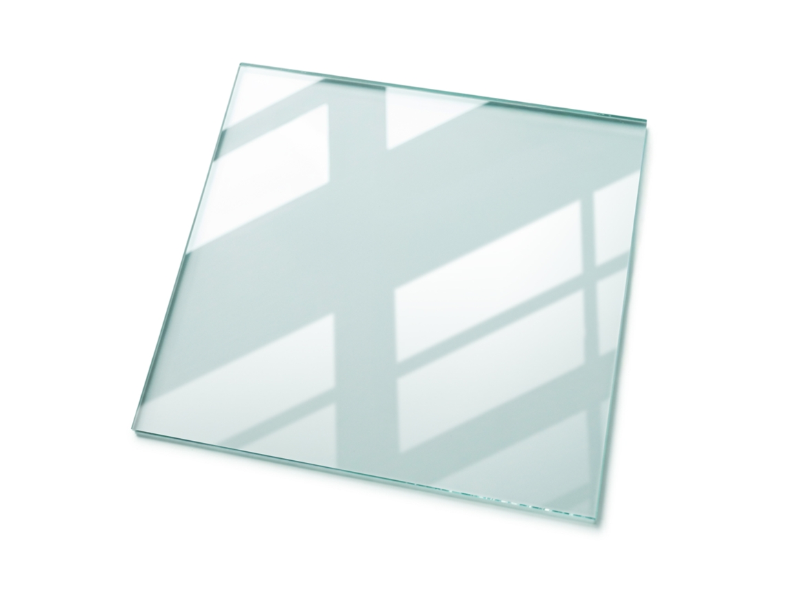 Encimera cuadrada de cristal templado transparente Espelharte (50x50 cm)