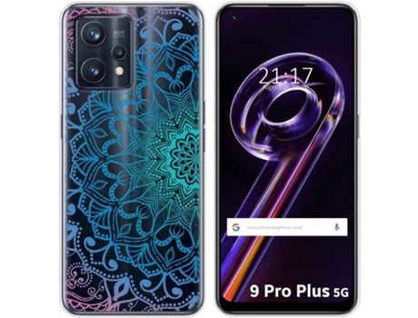 Carcasa para Realme 9 Pro Plus 5G TUMUNDOSMARTPHONE Dibujos Transparente Mandala Multicolor