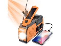 Radio Solar De Emergencia Con Manivela, Generador De Dinamo De 5000 Mah, Cargador De Teléfono Celular, Linterna, Radio Am/fm/wb, Noaa